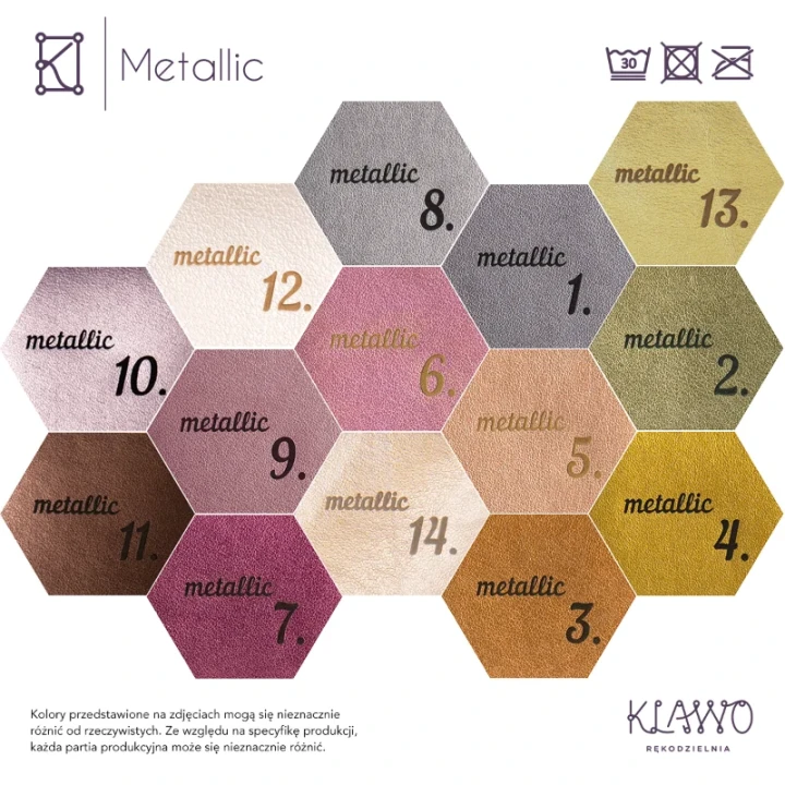 Wzornik kolorow sztuczna skora Metallic 0,8mm miekka mieniaca sie ekoskora w odcieniach metalicznych.webp