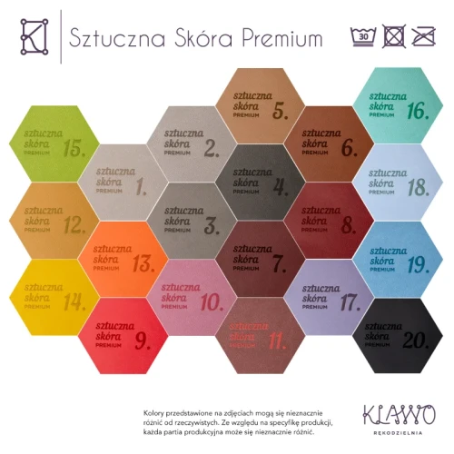 Wzornik kolorow sztuczna skora Premium 0,8mm matowa sztywna i wytrzymala ekoskora z grawerem logo.webp