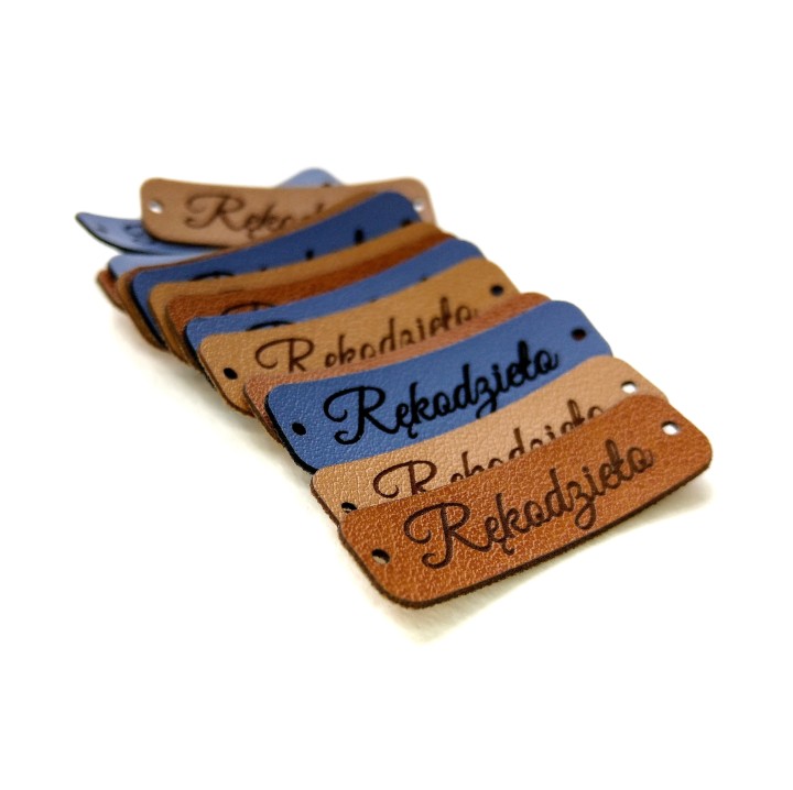 noiklawo.pl - 35x10mm Rękodzieło ekoskórka naturalny brąz