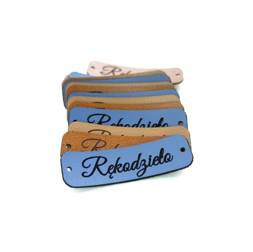 noiklawo.pl - 35x10mm Rękodzieło ekoskórka niebieska