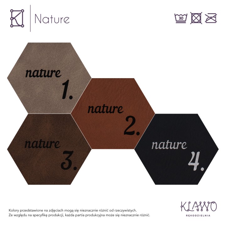 noiklawo.pl - 35x15mm hand made ekoskóra NATURE