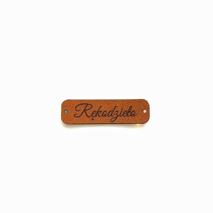 noiklawo.pl - 35x10mm Rękodzieło ekoskórka naturalny brąz